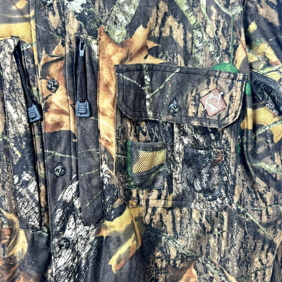 Camisa camuflada de caza Ol Tom Turkey almohadilla para columna extraíble roble musgo ventilado XL Foto 4 de 4