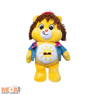 BASIC FUN Juguete de peluche Care Bears x Stranger Things 22 cm Funshine Bear as Dustin coleccionista Gi