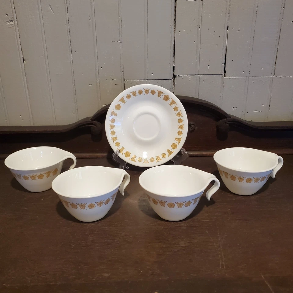 De colección. Colección de vajilla Corelle 1970 "Butterfly Gold" - 16 piezas Foto 4 de 4