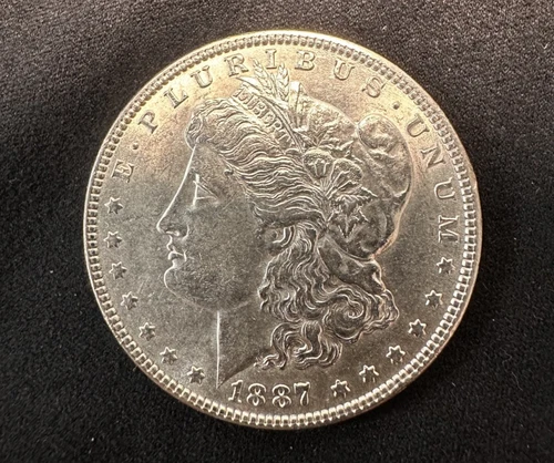 1887 Plain Morgan Dollar BU
