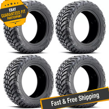 Amp Tires 33-135024ampcm2f Set Of 4 33.00x13.50-24 Mud Terrain Attack Mt Tires