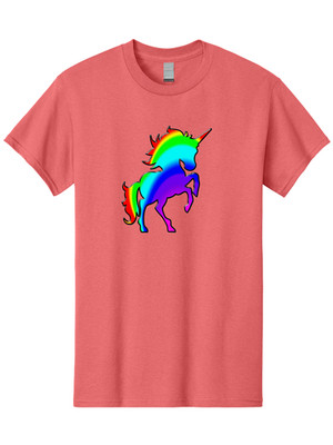 Rainbow-Unicorn-5 Mens Graphic Tee, 100% Cotton, Casual Summer Wear
