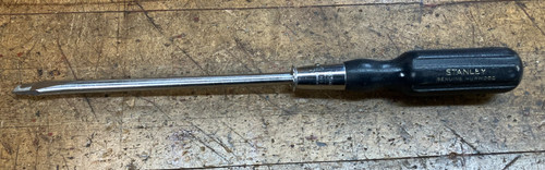 Clean Stanley Hurwood 8" Screwdriver No.20- 3/8 Flat Tip