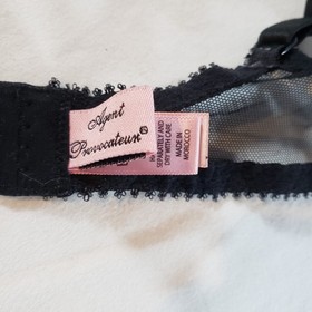 Agent Provocateur 32DD Fifi Bra Demi Pink Black Lace