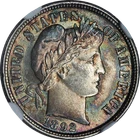1892-P Barber Dime NGC MS63 Toning Superb Eye Appeal Strong Strike