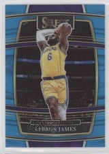 2021-22 Panini Select Concourse Light Blue Prizm 240/299 LeBron James #100 hs9