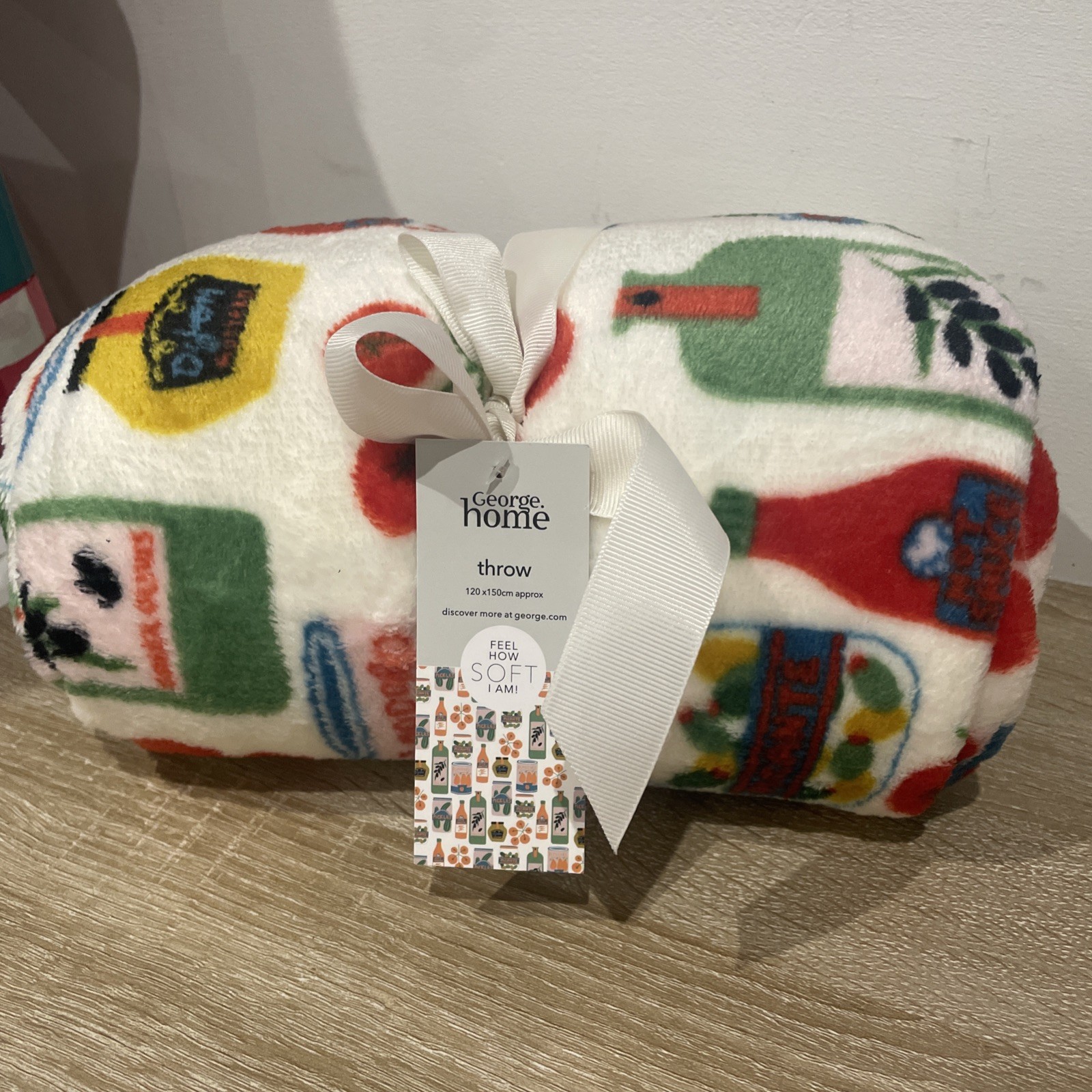 Tessuto per arredamento George Home Pomodoro 120x150cm