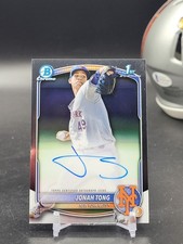 Jonah Tong 2025 Bowman Chrome 1st Auto Mets (CBNG)