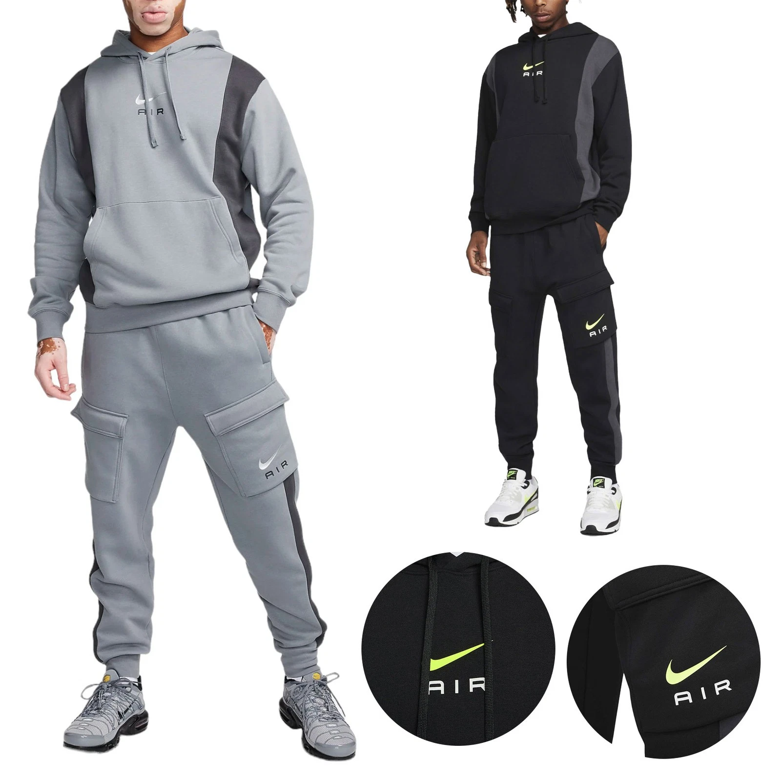 NIKE FV0167 Mens Tracksuit Set Jogging Bottom Pullover Fleece Hoodie Grey Tops
Opens in a new window