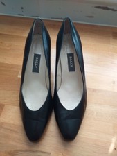 Bally Women's Black Leather Slip On Court Shoes UK 4 EU 7 US 6