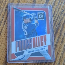 2016 Panini Donruss Optic Power Alley Josh Donaldson Red #PA3 /99 Blue Jays