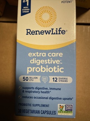 RenewLife Ultimate Flora Extra Care Probiotic 30 Count 50 Bill Cfu Ex 01/2027