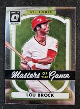 Lou Brock 2017 Donruss Optic Masters of the Game #MG4 Cardinals HOF Baseball