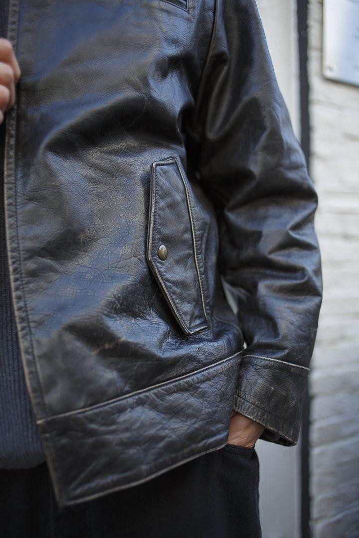 Vintage OLD GAP 90s Leather Jacket Black M Gold Zip Warm Vintage OLD GAP 90s Leather Jacket Black M Gold Zip Warm