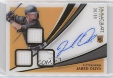 2021 Immaculate Rookie Triple Memorabilia Signatures 36/99 Jared Oliva Auto 1a5j
