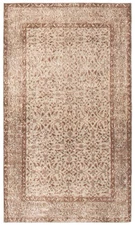 Vintage Oriental Hand-Knotted Carpet 3'10" x 6'9" Traditional Wool Area Rug