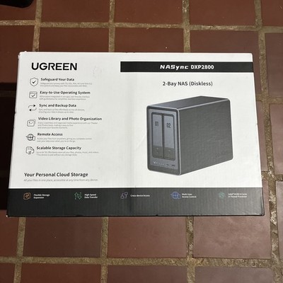 UGREEN NASync DXP2800 2-Bay Diskless NAS w/ HDMI, USB 3.2, Remote, Black