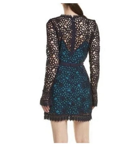 NWT Talulah Roseate Teal Mini Lace Cocktail Evening Going Out Dress Small $299 - Picture 2 of 17