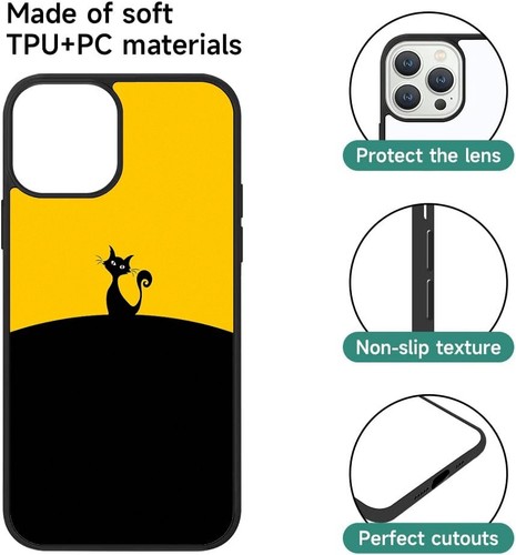 Deluxe Case For iPhone SE4 16E 12 13 14 15 16 Pro Max Design Outline Cat Pattern - 第 19/25 張圖片