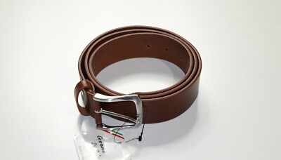 New Gennaro Di Palma Leather Belt in Brown SZ Large Made In Italy Thin Glam Rock Gennaro Di Palma Belt Sz 40 Made in Italy Unisex Genuine  main image 2
