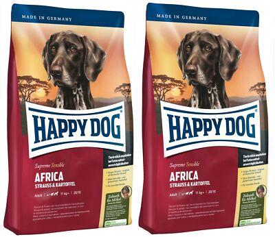 Sparpaket HAPPY DOG Supreme Sensible Africa 2 x 12,5kg (25 kg) Hundetrockenfutte