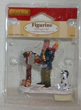 Lemax Christmas Village~Anything For Me?~2000~Holiday~02419~Man~Mailbox~Dog~NEW