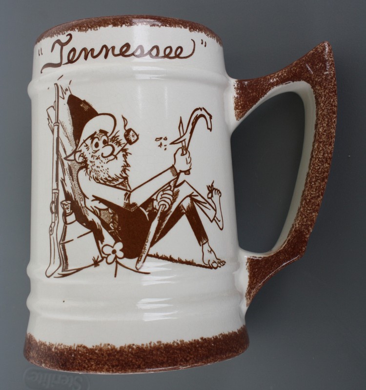 Vintage Souvenir Ceramic Stein: USA, Tennessee