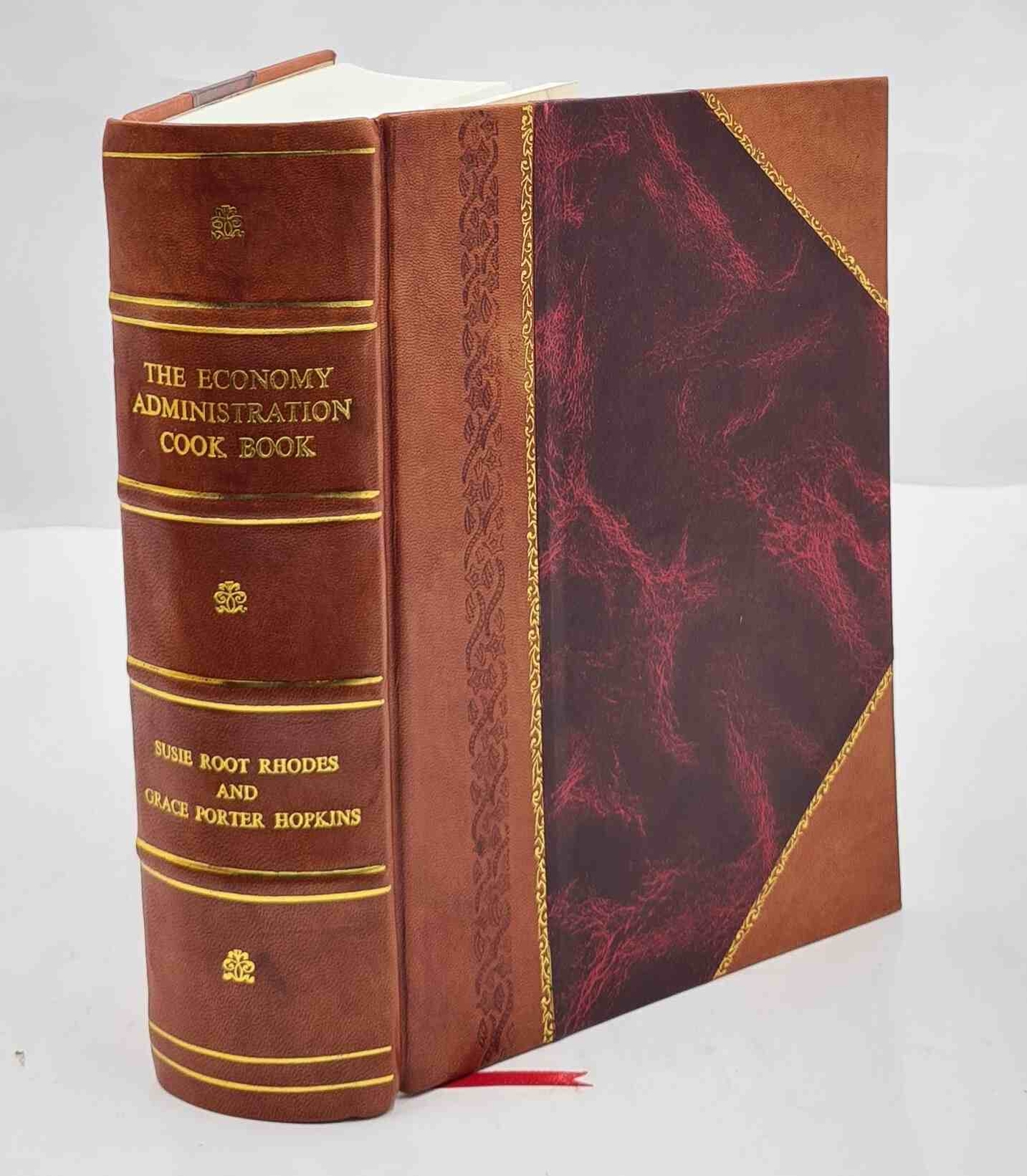 Vintage Economy Administration Cookbook by Susie Root Rhode - Leather Bound Edition