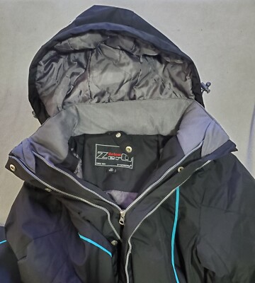 Below Zero by Rothschild Womens Black Hooded Winter Jacket 38843