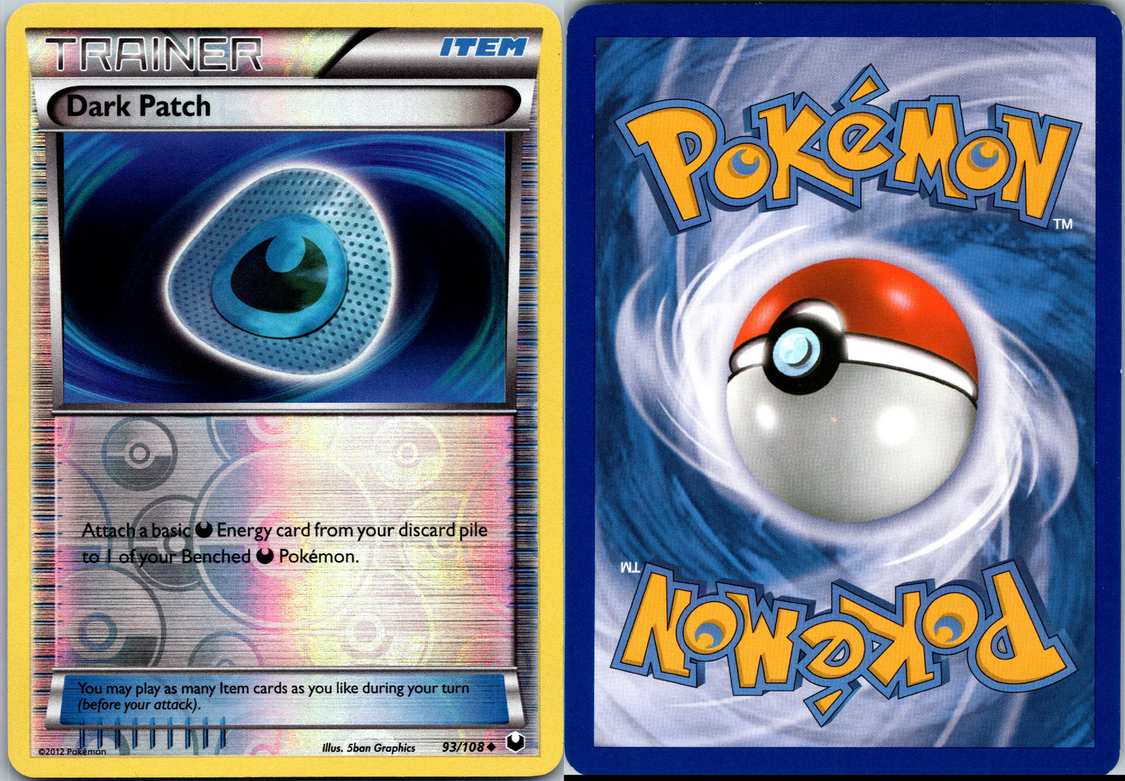 Dark Patch Reverse Holo Dark Explorers 2012 # 93/108 Pokémon TCG
