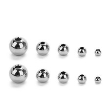Stainless Steel Spacer Beads Smooth Round 3mm to 60mm Diameter