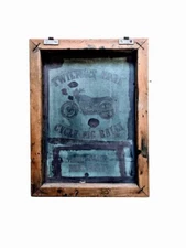 Vintage Speedball silk screen printing frame - Harley bike motorcycle rally 1996