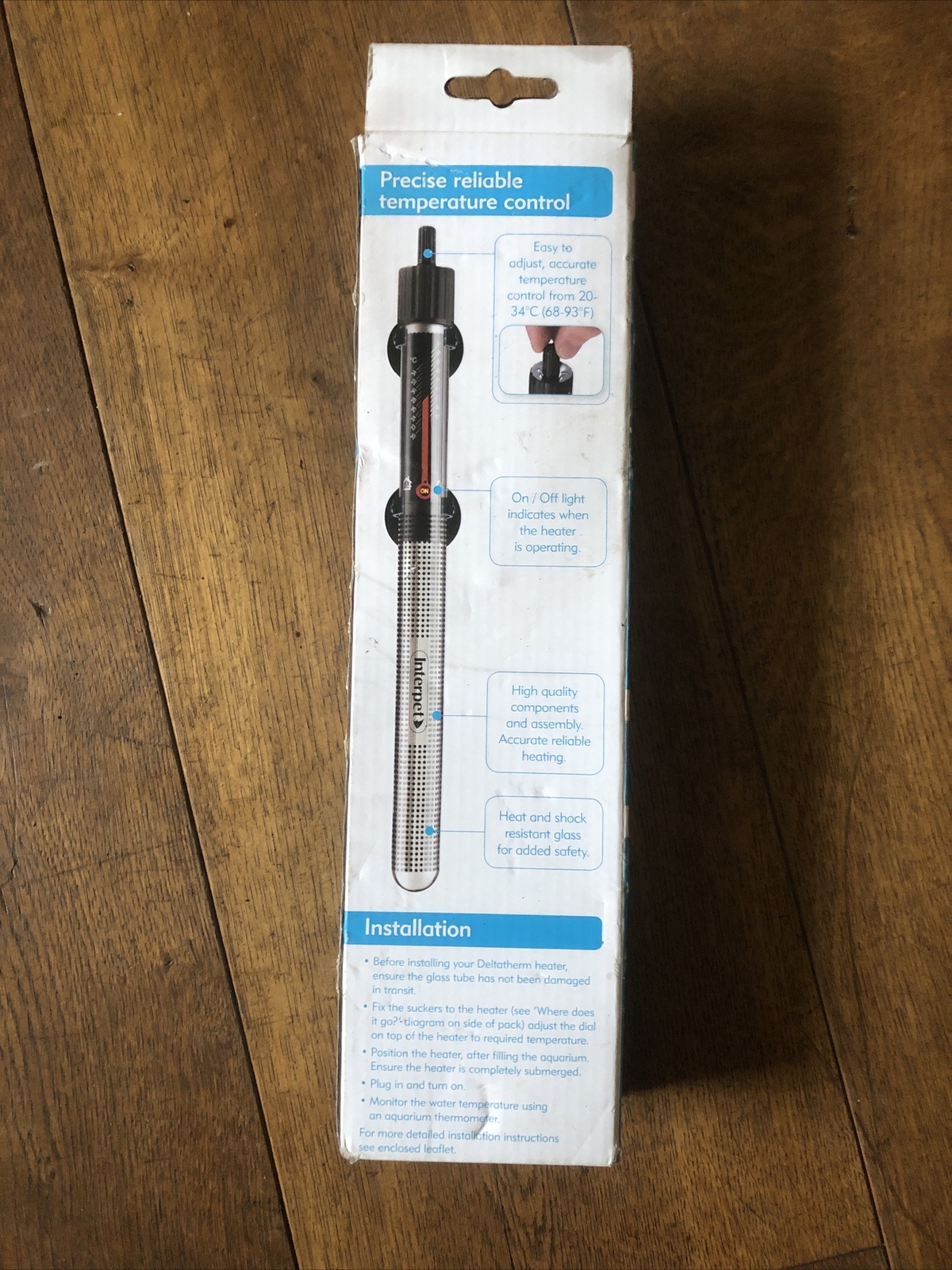 INTERPET DELTATHERM AQUARIUM HEATER 100W FISH TANK TROPICAL eBay