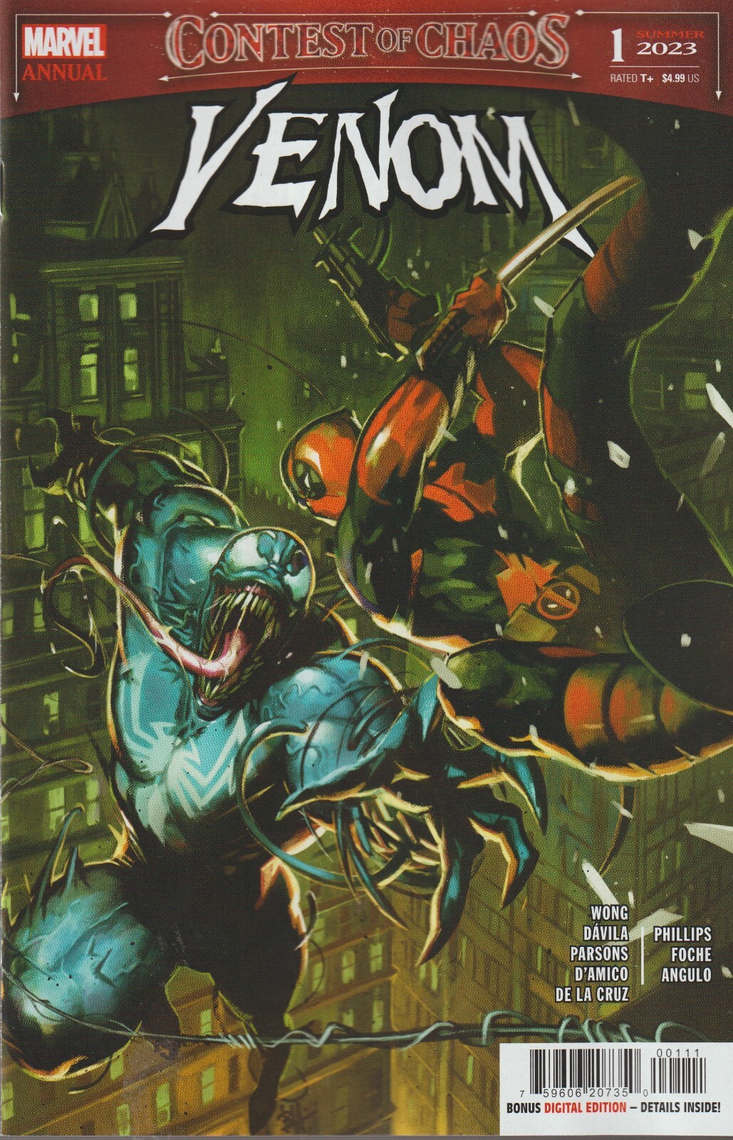 MARVEL COMICS VENOM ANNUAL 2023 #1 NOVEMBER 2023 1ST PRINT NM