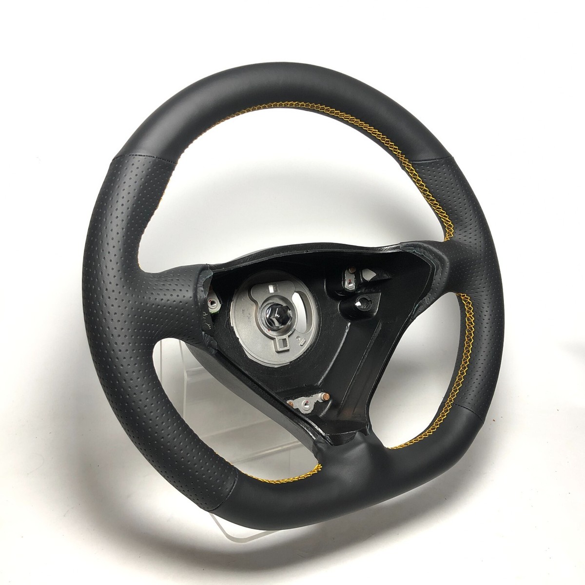 T96 smaller thicker Blk leather steering wheel Porsche 996 986 MT