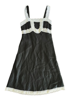 black dress with lace hem Milla Womens Sultry Black Corset Mini Dress With Lace Hem