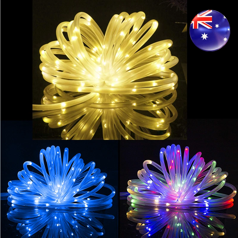 50/100LED Solar Garden String Fairy Lights Rope Twinkle Outdoor Patio XMAS Decor - Image 2 of 4