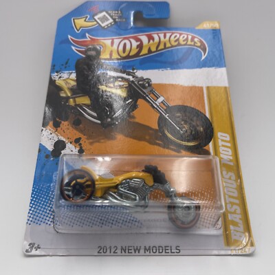 Hot Wheels Blastous Moto Yellow Variant Tri-Cycle #41/50 2012 New