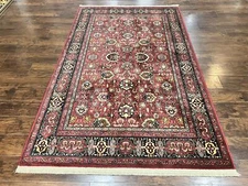 Karastan Rug 6x9 Williamsburg Herati #558 Wool Vintage Area Rug