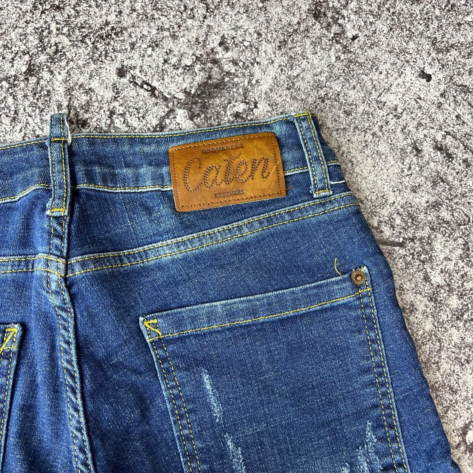 Pantalone Jeans Dsquared2 Made in Italy Blu Taglia 44