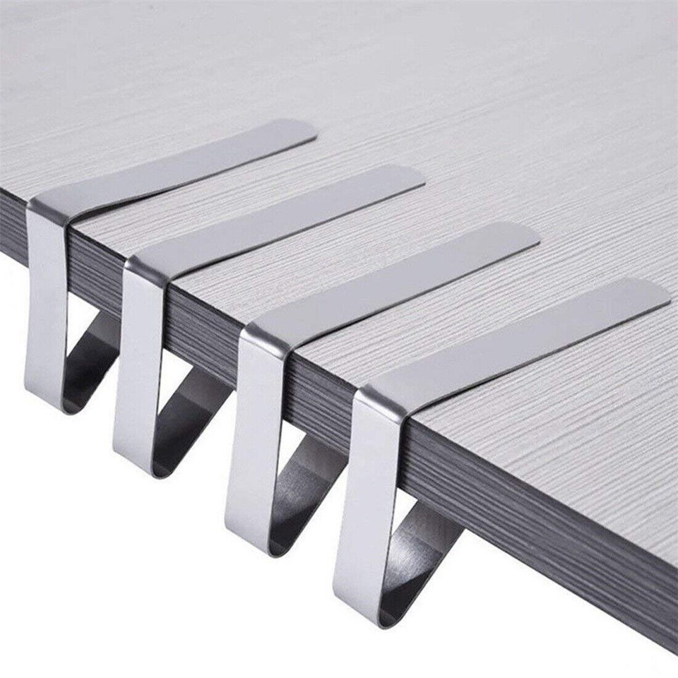 Table Cloth Cover Clips Clamps Stainless Steel Grips Party Picnic