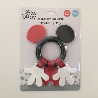 NEW Mickey Mouse Teether Toy  (3m+) BPA Free | Disney Baby