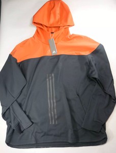 grey and orange adidas hoodie
