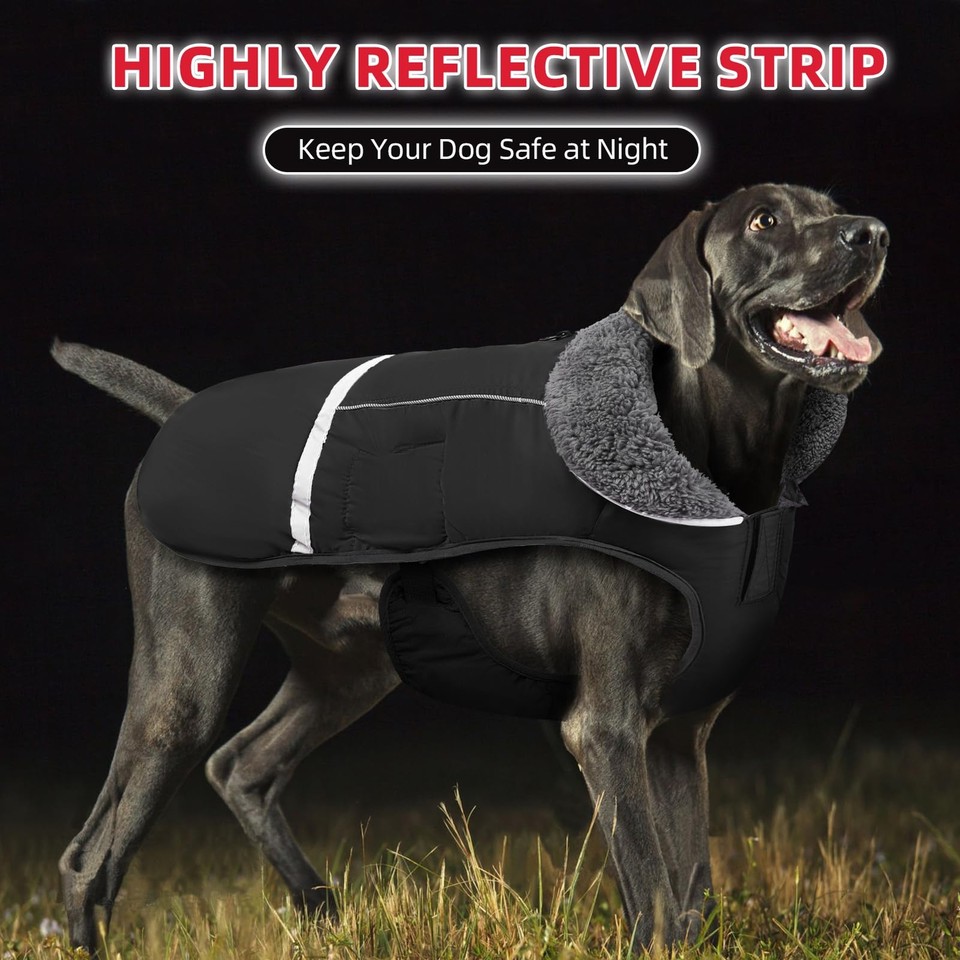 Doglay Dog Coat Waterproof Dog Jacket Dog Winter Coat for Cold Weather