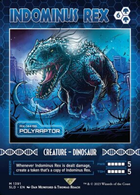 1x] Indominus Rex - Polyraptor - Foil Near Mint, English Secret