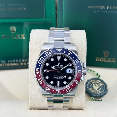 Unworn Rolex 2025 GMT-Master II Pepsi 126710BLRO Oyster Full Set