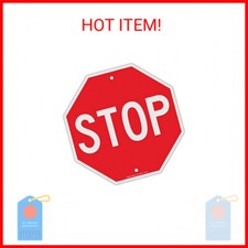 Stop Sign, Street Slow Warning Reflective Signs, 12 x 12 Inches Octagon, 040 Rus