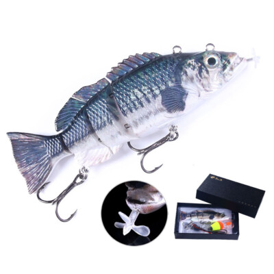 Robotic Live Fishing Lure 15cm/54g Jointed Bait Electric Swimbait