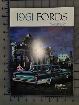 1961 Ford Brochure Folder Full Line