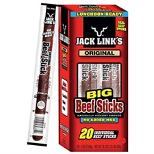 Jack Links Beef Sticks, Original, 0.92 Ounce 20 Count - Great Protein Snack, 5g